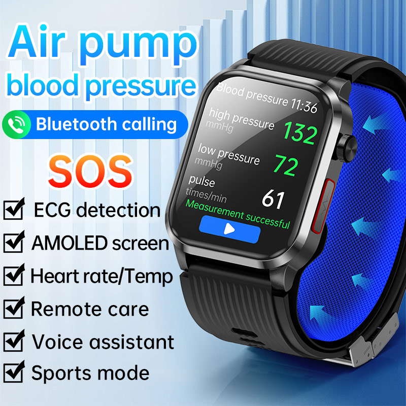 P300pro BT Call Air Pump Airba - Fall Detection Watch avaliação e preço