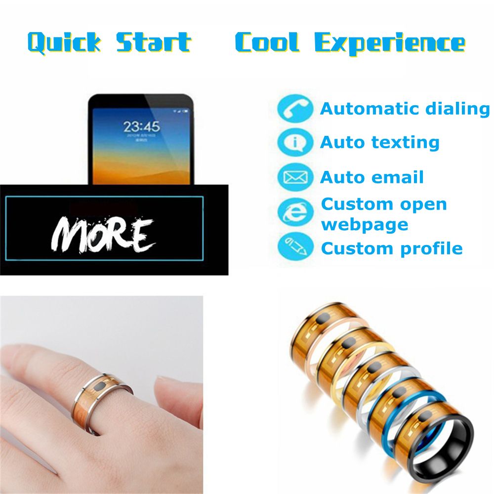 Fashion Technology Multifuncti - Smart Ring Nfc Pay avaliação e preço
