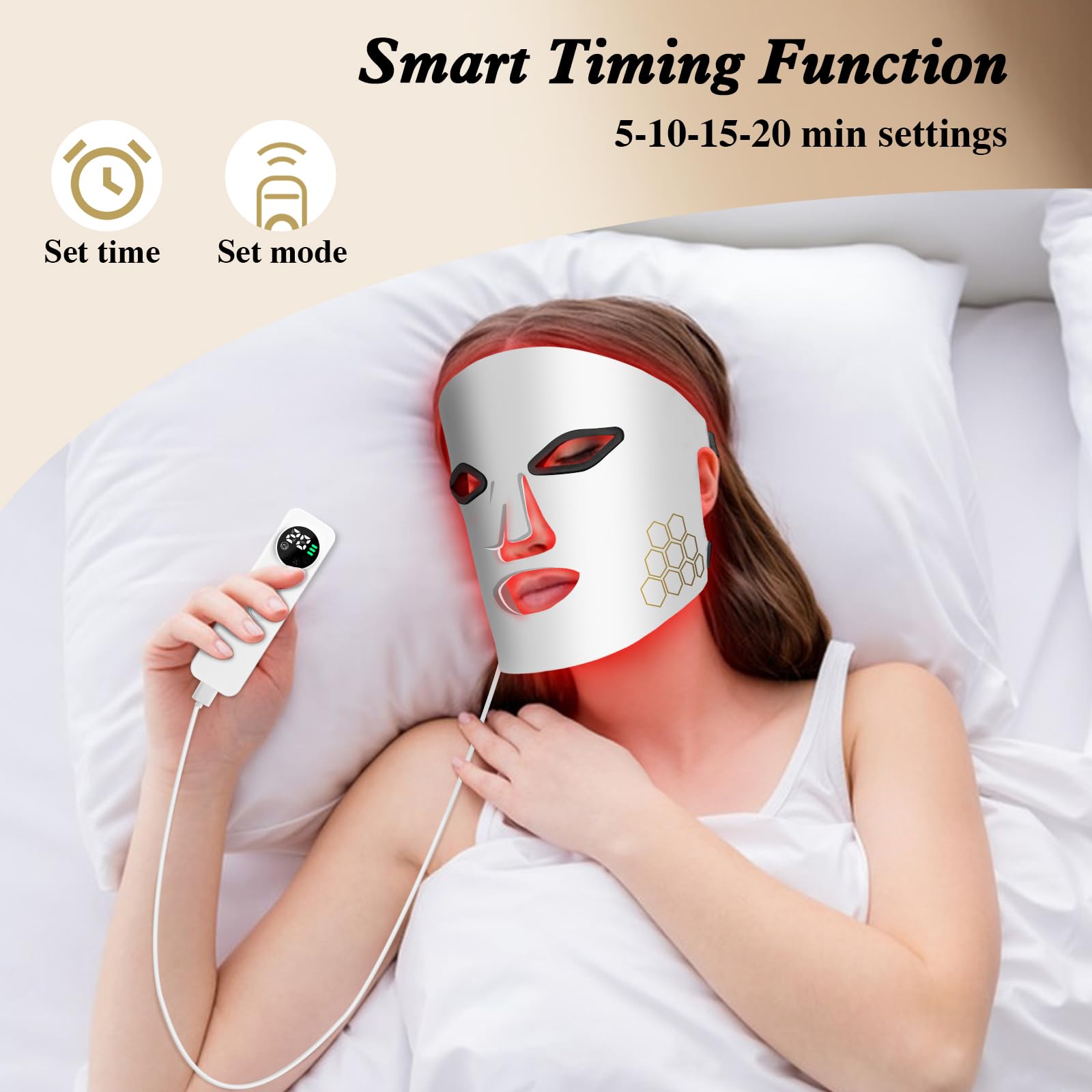 Hello Face LED Face Mask Light - Galvanic Skin Sensor avaliação e preço