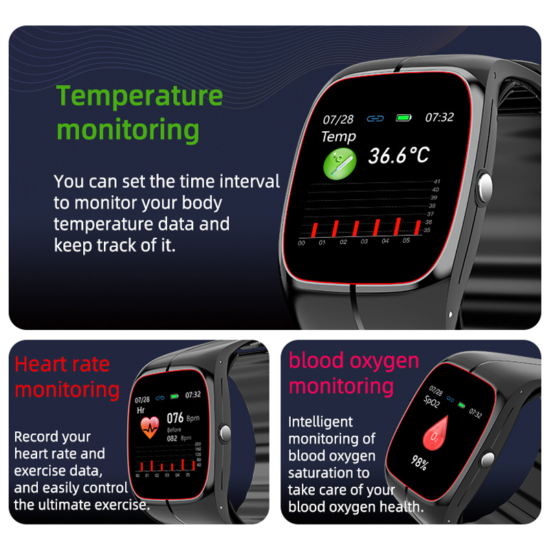 New Blood Pressure Blood Oxyge - Fall Detection Watch avaliação e preço