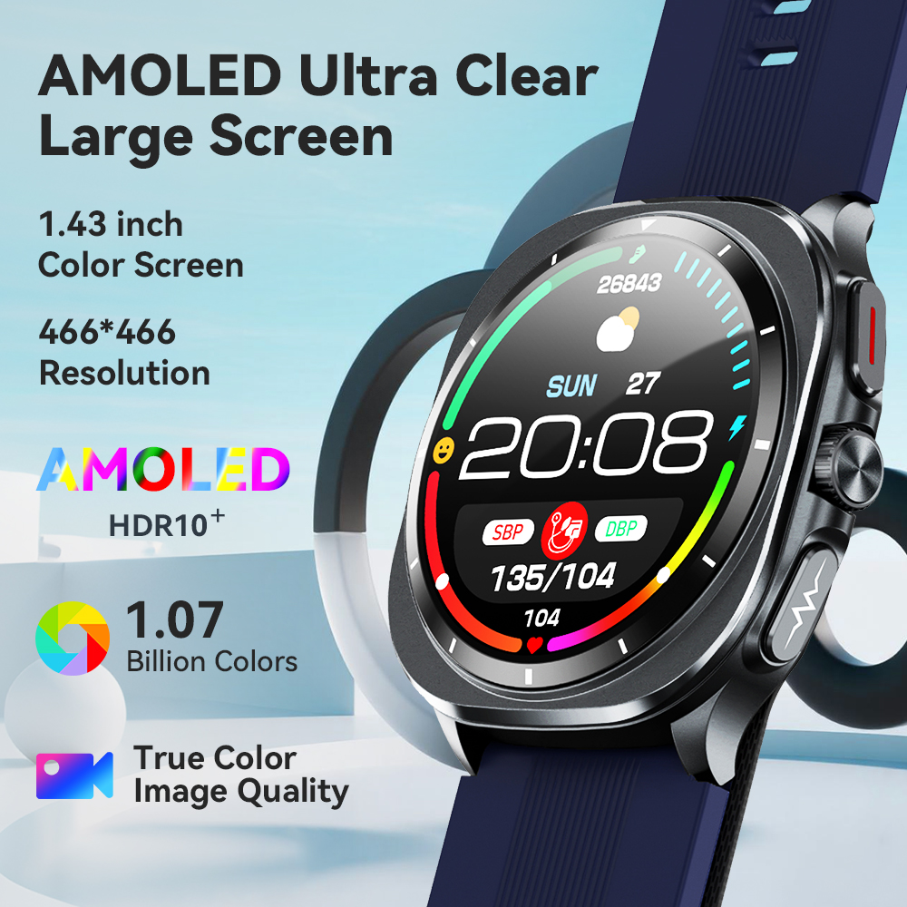 NOYAFA New ECG+PPG Blood Fat U - Fall Detection Watch avaliação e preço