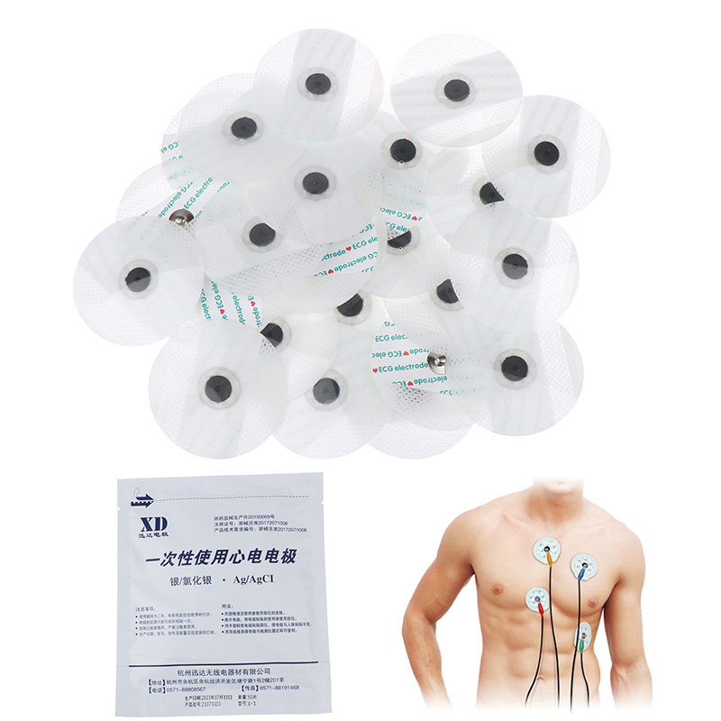 50PCS/Bag Electrode Patch  Dis - Ecg Patch Monitor avaliação e preço