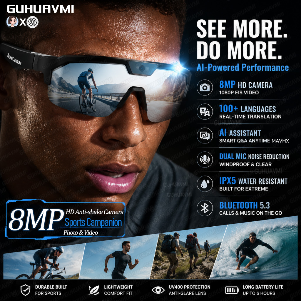 New Smart Glasses with Camera  - Smart Glasses Lens avaliação e preço