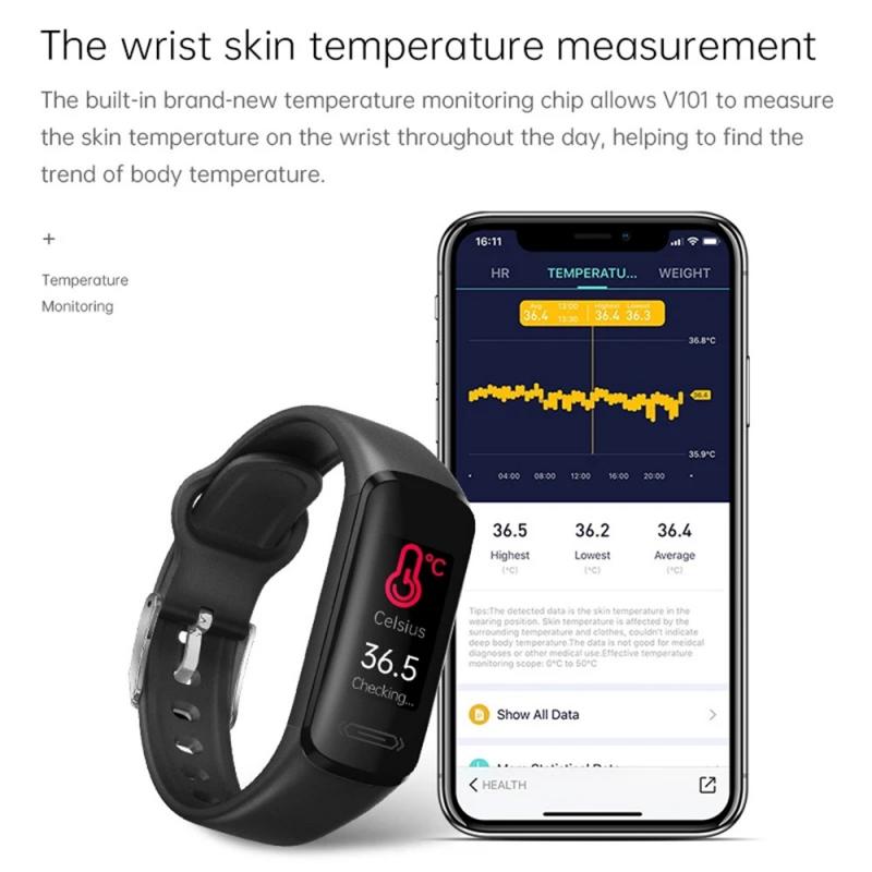 Smart Watch The V101 Real-time - Breath Rate Monitor avaliação e preço