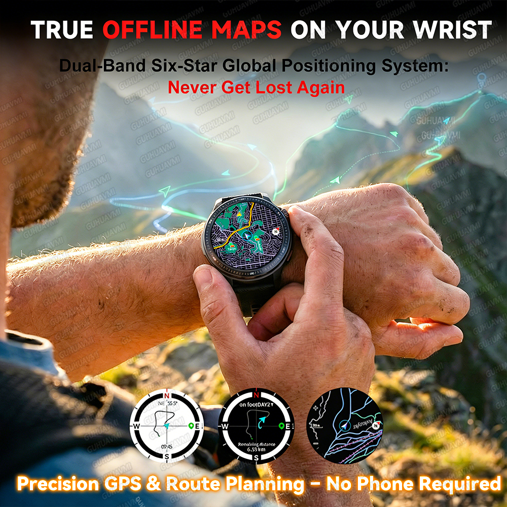 NEW 4G Memory GPS Offline Map  - Fall Detection Watch avaliação e preço