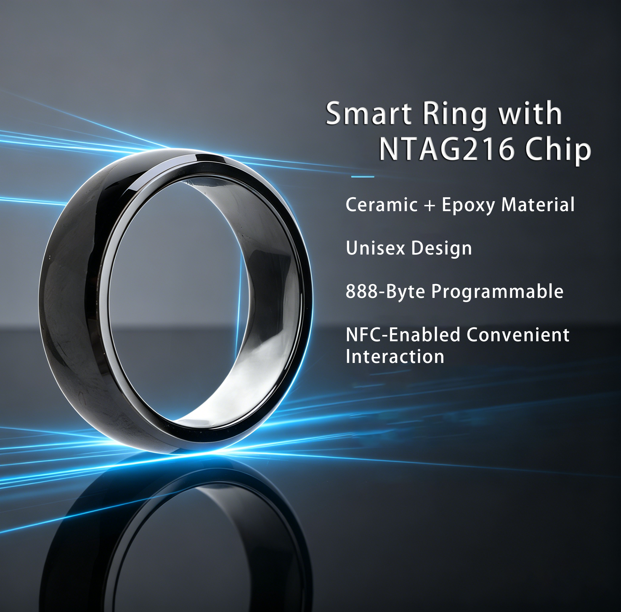 Ntag216 NFC Full Ceramic Smart - Smart Ring Nfc Pay avaliação e preço
