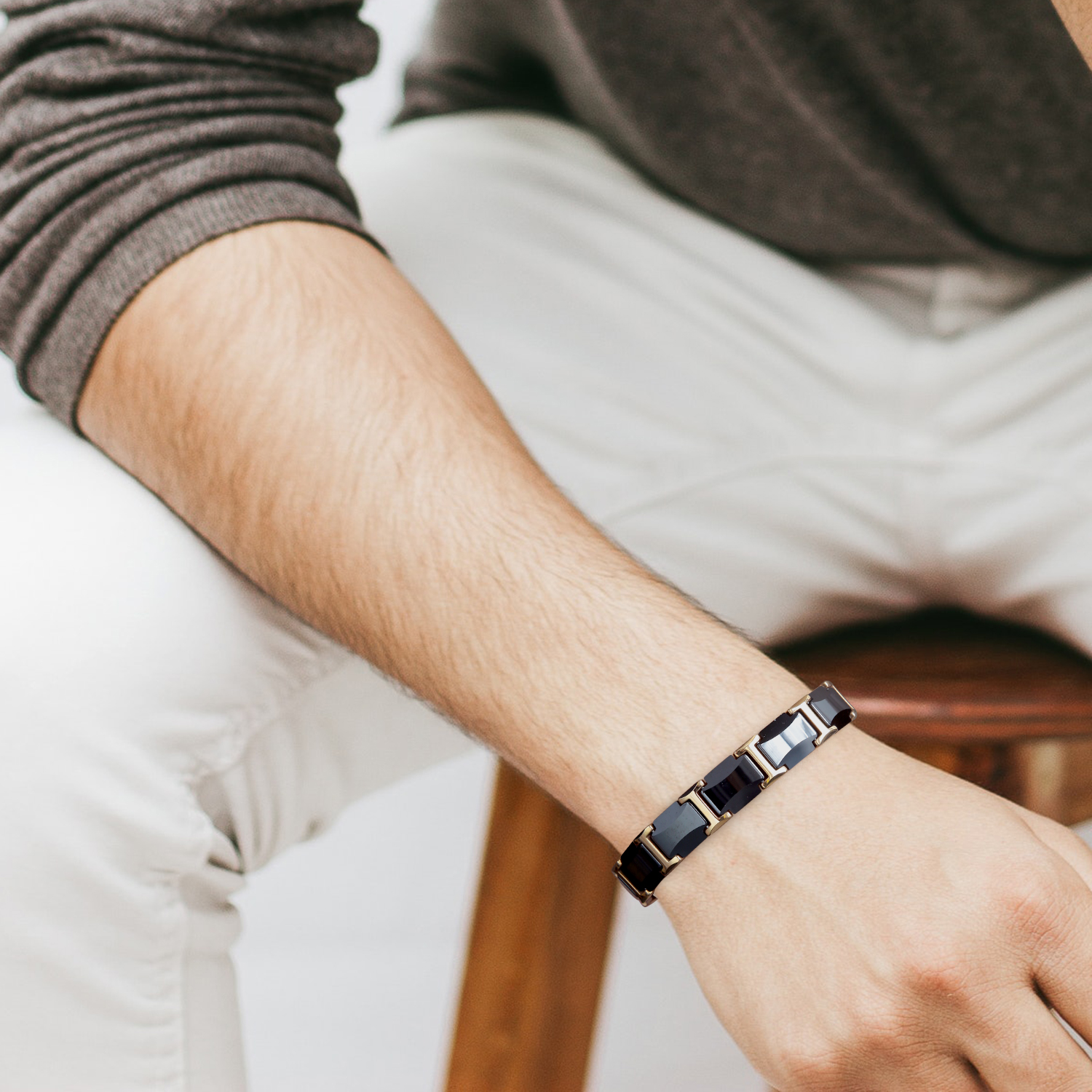 Ceramic Titanium Steel Bracele - Meditation Headband Eeg avaliação e preço