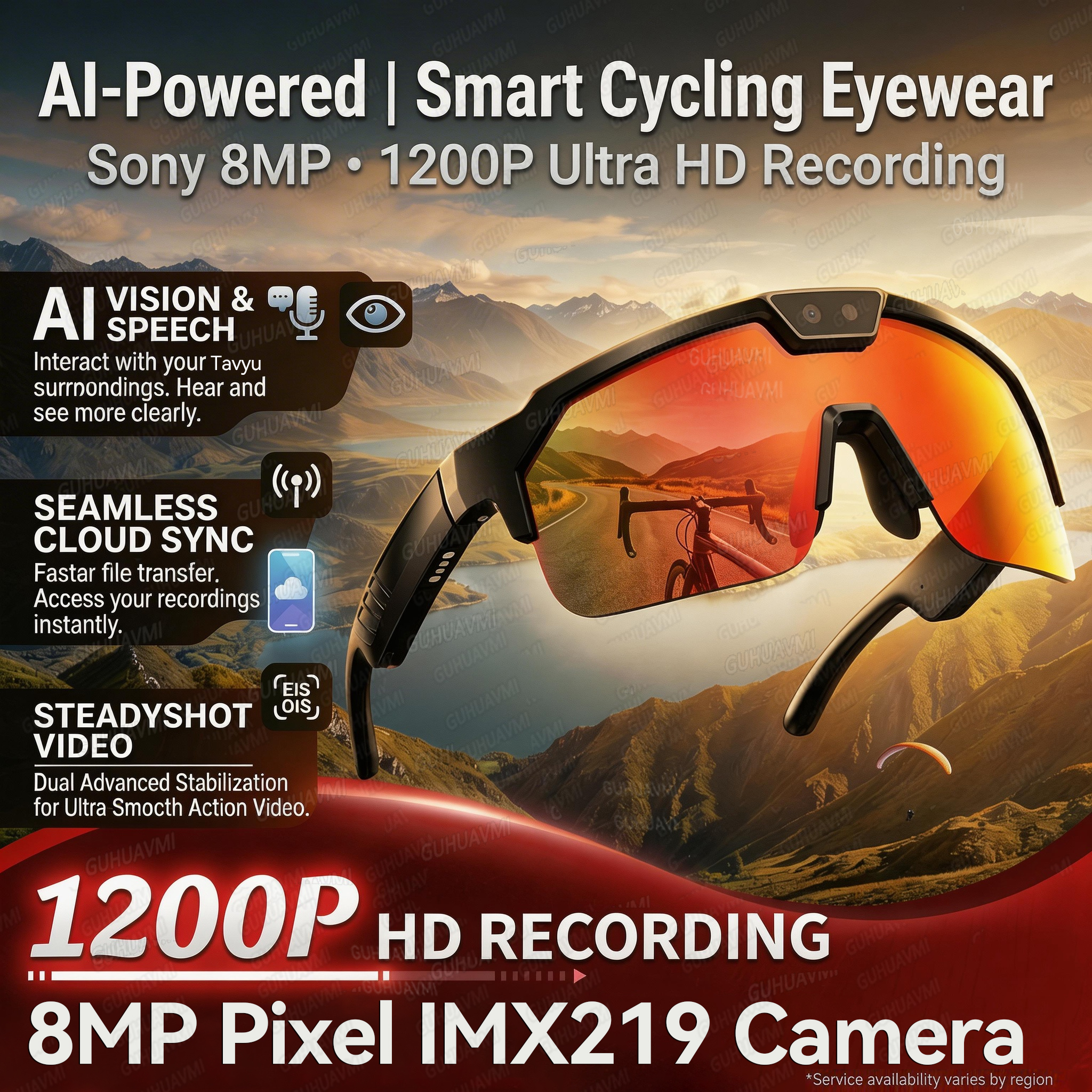 2026New AI Smart Glasses 1200P - Smart Glasses Lens avaliação e preço